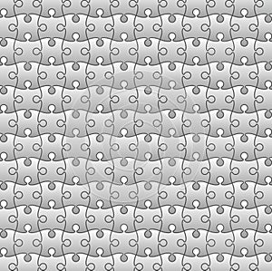Vector gray puzzle pattern background