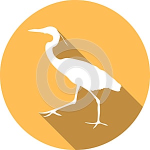 Vector Great white heron