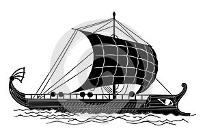 Vector Greek drawing.