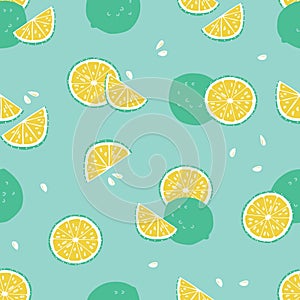 Vector green lime tropical beach resort spa repeat pattern. Suitable for gift wrap, textile and wallpaper