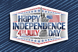 Vector greeting card for Independence Day