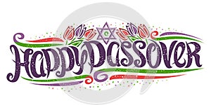 Vector greeting card for Jewish Passover