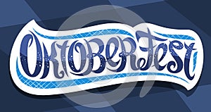 Vector greeting card for Oktoberfest