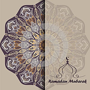 Tarjeta de felicitación sobre el Ramadán 