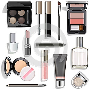 Vector Grey Makeup Collection