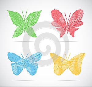 Vector group of butterfly