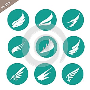 Vector group of wings in the circle