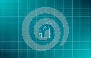 Vector illustration blue background