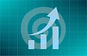 Vector illustration blue background