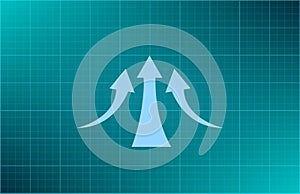 Vector illustration blue background