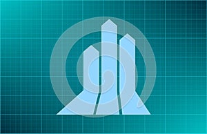 Vector illustration blue background