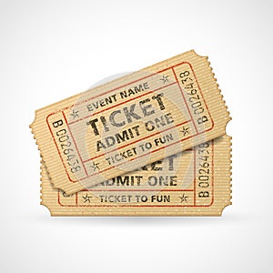 Vector Grunge Cinema tickets