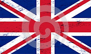 Vector grunge flag of the united kingdom background