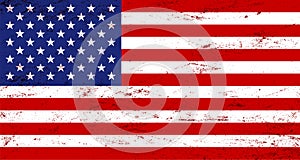 Vector grunge USA flag background