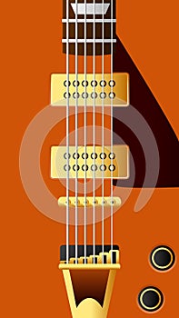 Vector guitar background series 3