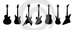 Vector guitars - Silhouettes photo