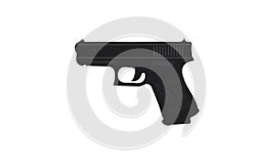 Vector Gun Logo Icon - Weapon Sign - Pistol Sign