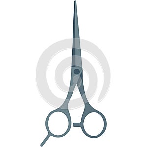 Vector hair scissors isolated on white background