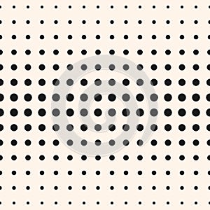 Vector half tone circles pattern. Halftone dots background.