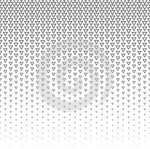 Vector halftone abstract background, grey white texture gradient gradation. Geometric mosaic triangle shapes monochrome