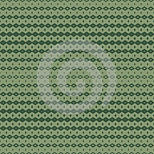Vector halftone geometric seamless pattern with diamond shapes. Green color