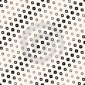 Vector halftone pattern. Seamless background with diagonal gradient transition