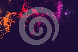 Vector halftone smoke effect.