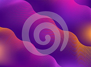 Vector halftone with vivid gradients abstract background