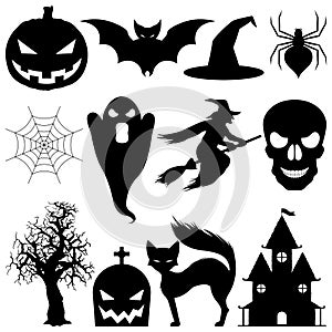 Vector halloween elements.