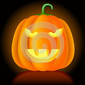 Vector halloween pumpkin.