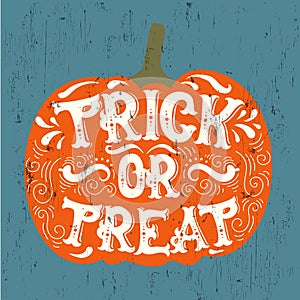 Vector halloween quote typographical background made in hand drawn style.
