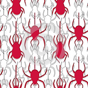 Set of Halloween ribbons and characters