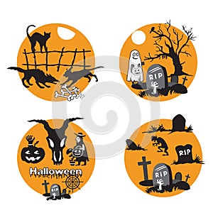 Vector halloween set 7