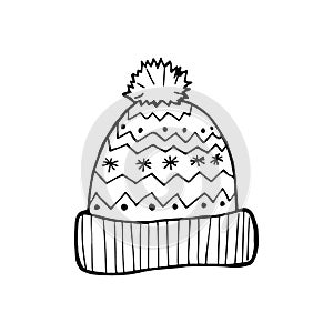 Vector hand-drawn caps