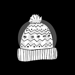 Vector hand-drawn caps