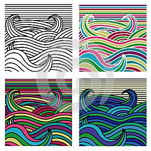Abstract wave background