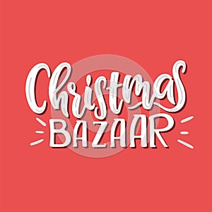 Vector christmas bazaar