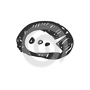 Vector Hand Drawn Speech Bubbles. on white background. icon. symbol