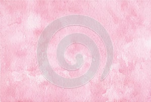 Vector hand painted pink watercolor background. Usable as a texture for photo