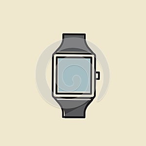 Vector of hand watch icon