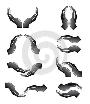 Vector hands icons