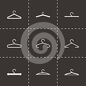 Vector hanger icon set