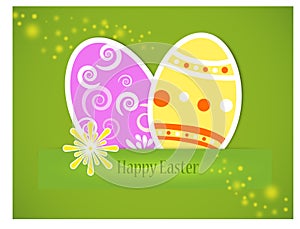 Vector - Happy Easter card