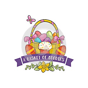 Vector Happy Easter Label