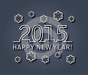 vector happy new year 2015