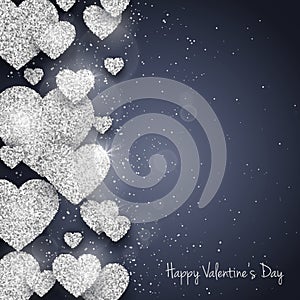 Vector Happy Valentine`s Day greeting card