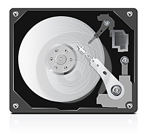 Vector of hard disk photo