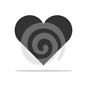 Vector of hart icon on white background