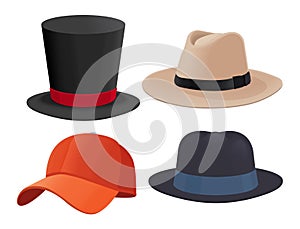 Vector Hat Collection Illustration