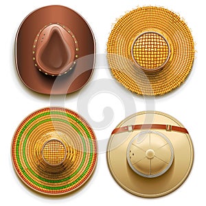 Sombreros colocar 